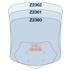 Afbeeldingen van Vervangingsruit ZTechnik medium touring licht getint BMW G310GS '17-