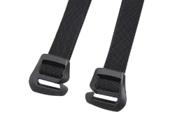 Afbeeldingen van Rear bag Royster zwart met spanbanden Hepco&Becker