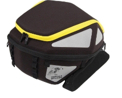 Afbeeldingen van Rear bag Royster geel met spanbanden Hepco&Becker