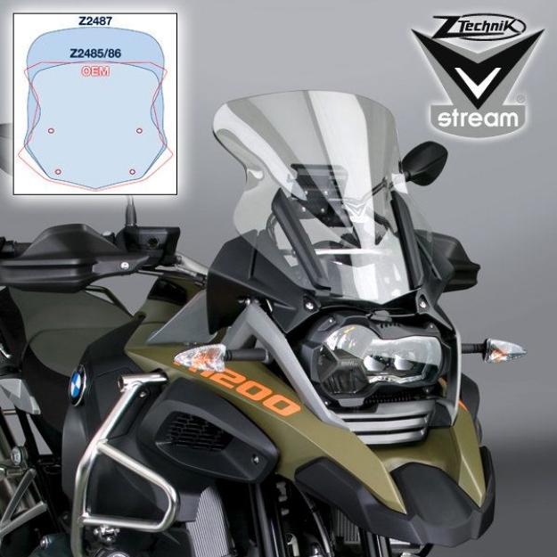 Afbeeldingen van Vervangingsruit ZTechnik VStream Sport helder BMW R1200/1250GS LC / ADV '13-