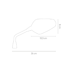 Afbeeldingen van Stuurspiegel model Eighty links/rechts Chaft