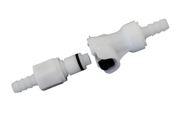 Afbeeldingen van Benzineleiding snelsluiter 6,4mm Evotech