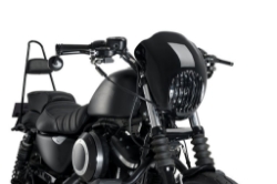 Afbeeldingen van Semi-fairing Warrior Custom Access zwart voor diverse Harley Davidson modellen