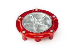 Afbeeldingen van Tankdop Evotech met schroefdop Honda (diverse modellen) rood/zilver