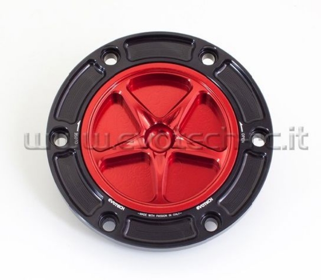 Afbeeldingen van Tankdop met schroefdop Evotech diverse Aprilia / KTM / MV Agusta / Triumph (ATB2)