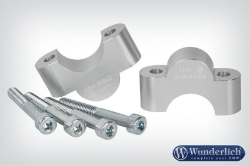 Afbeeldingen van Handlebar riser ERGO 25mm BMW R1200GS LC/Adv. '13- / S1000XR - silver Wunderlich