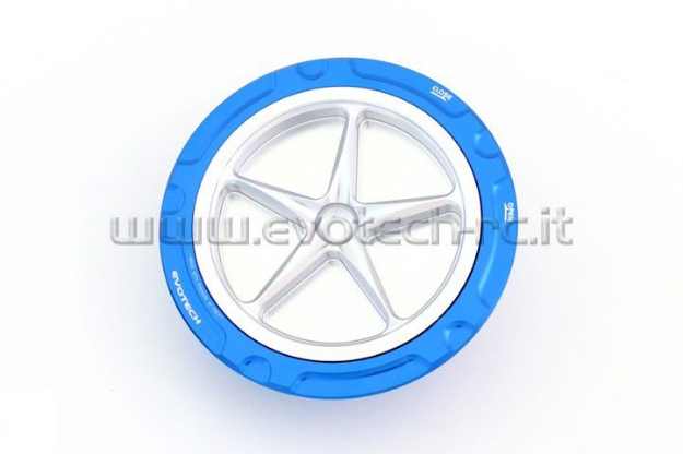 Afbeeldingen van Tankdop met schroefdop van Evotech voor de BMW S1000RR 2009- blauw/zilver