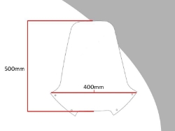 Afbeeldingen van Vervangingsruit touring BMW F650 Strada '97-00 -transparant