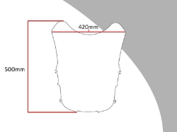 Afbeeldingen van Vervangingsruit touring Honda NT650V Deauville 50cm-licht getint