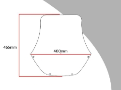 Afbeeldingen van Vervangingsruit touring Honda XL600V Transalp '87-'93-transparant