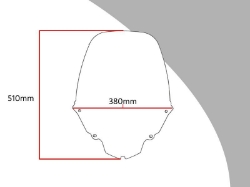 Afbeeldingen van Vervangingsruit touring Honda XL650V Transalp '00-'07-licht getint