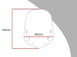 Afbeeldingen van Vervangingsruit touring Honda XL1000V Varadero '03--transparant