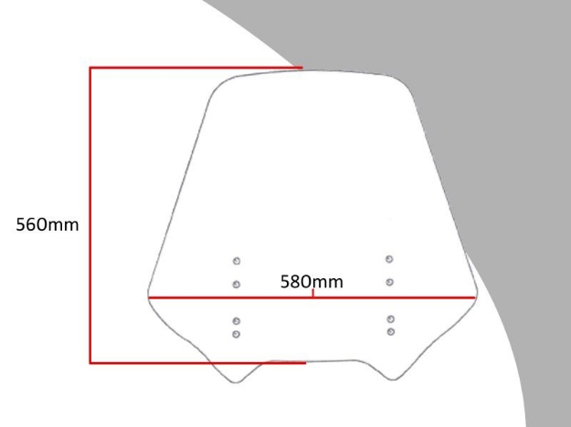 Afbeeldingen van Vervangingsruit touring Honda ST1300 '02--transparant