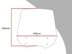Afbeeldingen van Vervangingsruit touring Honda NT700V Deauville '06--licht getint