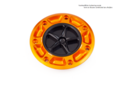 Afbeeldingen van Tankdop met schroefdop Evotech Suzuki 5 bouten (SU2) zwart/oranje