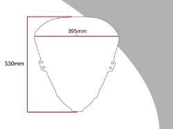 Afbeeldingen van Vervangingsruit touring / flip-up Suzuki RF600R/ S/ RF900-donker getint
