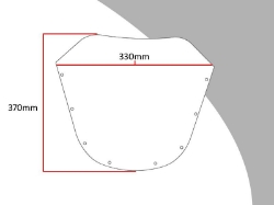Afbeeldingen van Vervangingsruit Touring/ Flip-up Yamaha XJ600F - XJ750F - XJ900F-transparant