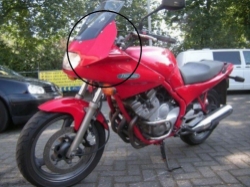Afbeeldingen van Vervangingsruit touring Yamaha XJ600N/S DIVERSION '91-'92 met handkappen-donker getint