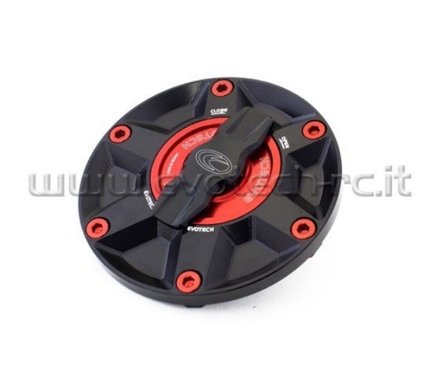 Afbeeldingen van Tankdop met snelsluiter van Evotech voor diverse Aprilia / Triumph / MV Agusta