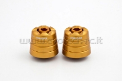 Afbeeldingen van Trillingsdempers Evotech voor diverse Kawasaki modellen (KA1)-Goud