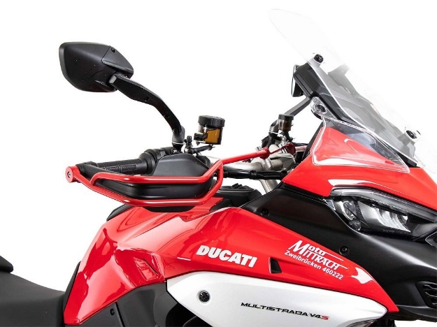 Afbeeldingen van Handkap bescherm beugels rood Hepco&Becker diverse Ducati Multistrada V4 -'24