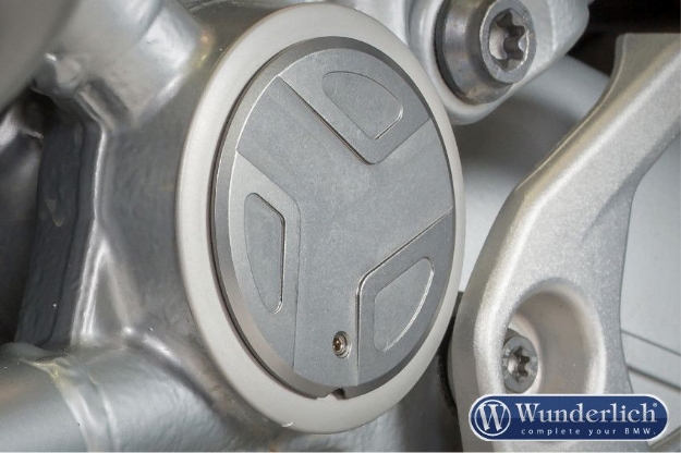 Afbeeldingen van Swingarm Pivot Cover R1200GS LC/Adventure// R1200RT LC - titanium Wunderlich