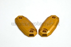 Afbeeldingen van Spiegelafdekplaatjes Evotech Honda CBR600F/ 600RR/ 900RR/ 1000RR/ SP1/2 / CB600F/ Yamaha YZF-R125 '14-