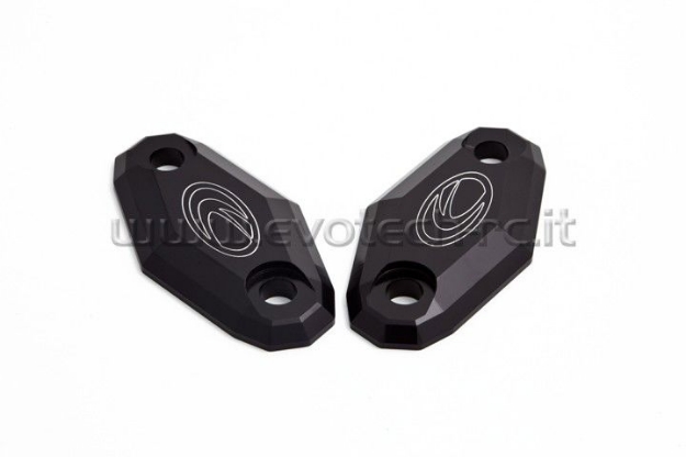 Afbeeldingen van Spiegelafdekplaatjes Evotech Kawasaki ZX6-R '05-'08/ ZX10-R '04-'10