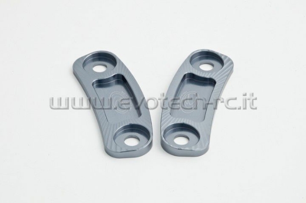 Afbeeldingen van Spiegelafdekplaatjes Evotech Kawasaki ZX10-R 2011--Titanium