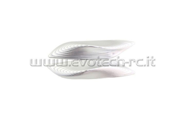 Afbeeldingen van Spiegelafdekplaatjes Evotech Yamaha XP530 T-MAX 2012--Zilver