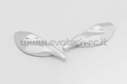 Afbeeldingen van Spiegelafdekplaatjes Evotech Triumph Daytona 675/R '13--Zilver