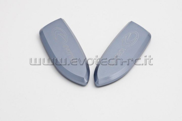 Afbeeldingen van Spiegelafdekplaatjes Evotech BMW S1000RR 2009-/ Yamaha R1 2009--Titanium