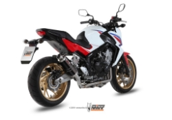 Afbeeldingen van MIVV 4-2-1 systeem met GP steel black demper Honda CBR650F / CB650F '14-