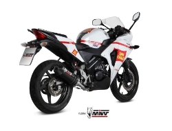 Afbeeldingen van MIVV compleet systeem met carbon oval demper Honda CBR125R '11-