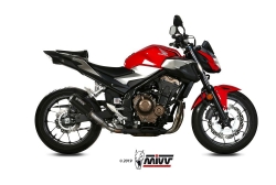 Afbeeldingen van MIVV MK3 Black RVS Honda CB500F '19-