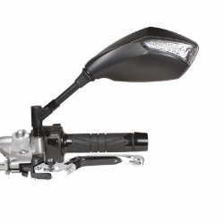 Afbeeldingen van Stuurspiegel model Shine met knipperlicht links Chaft