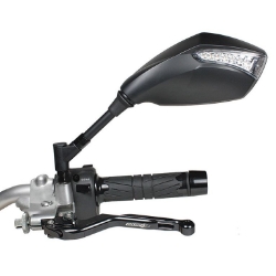 Afbeeldingen van Stuurspiegel model Shine met knipperlicht links Chaft