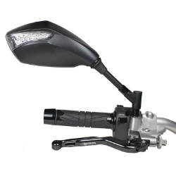 Afbeeldingen van Stuurspiegel model Shine met knipperlicht rechts Chaft