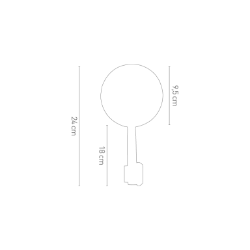 Afbeeldingen van Stuureindspiegel model Classic Handle Chaft