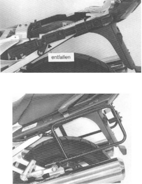 Afbeeldingen van Kofferrek zwart Hepco&Becker Yamaha FJR1300 '01-'05