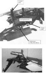 Afbeeldingen van Topdrager zwart Hepco&Becker Yamaha DT125X '05-