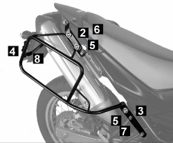 Afbeeldingen van kofferrek zwart Hepco & Becker Lock-it Yamaha XT660 R/X '04-'06