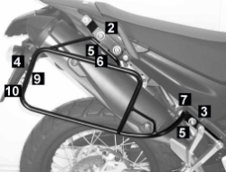 Afbeeldingen van kofferrek zwart Hepco & Becker Lock-it Yamaha XT660 R/X '07-