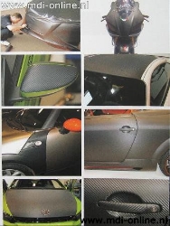 Afbeeldingen van Carbon look stickervel 33x25cm