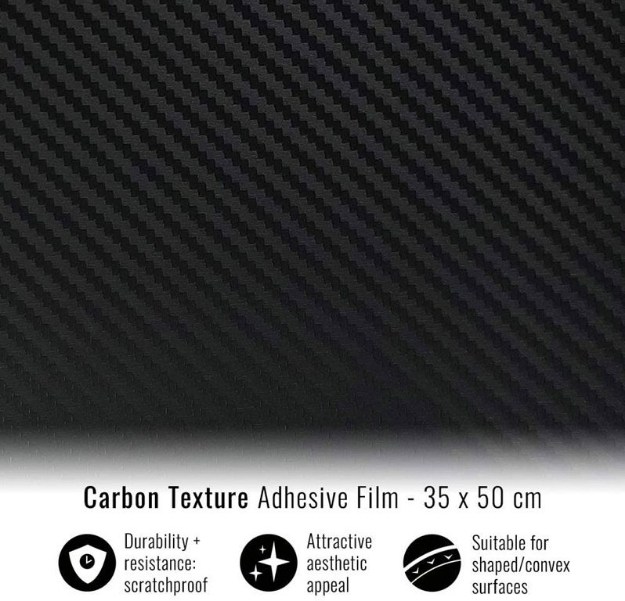 Afbeeldingen van Carbon look stickervel 33x50cm