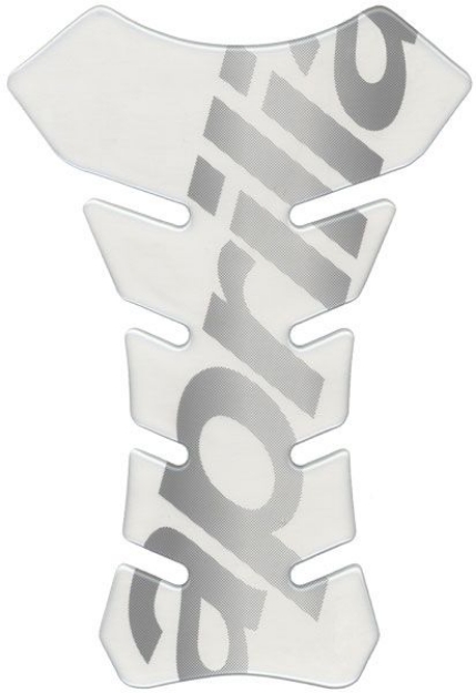 Afbeeldingen van Tankpad transparant met Aprilia logo zwart