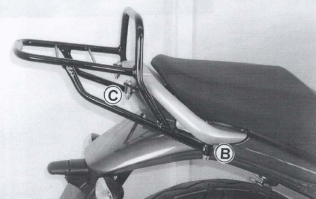 Afbeeldingen van Topdrager zwart Hepco & Becker Moto Guzzi BREVA 750ie '03-