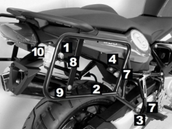 Afbeeldingen van Kofferrek zwart Lock-it Hepco & Becker BMW F800S '06-