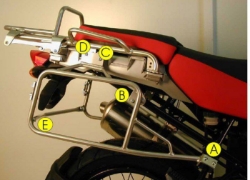 Afbeeldingen van Topdrager zilver Hepco & Becker BMW R1200GS ADVENTURE '06-'13