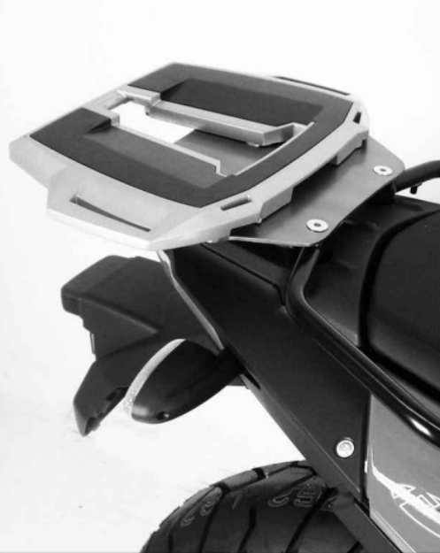 Afbeeldingen van Topdrager zwart Alurack Hepco&Becker BMW F800GS '08-